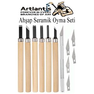 Linol Baskı Seti 1 Paket A3 30x40 Linolyum Tabaka Gri Linol Oyma Seti 6 Bıçaklı Kretuar Rulo Fırça Mürekkep Linol Baskı