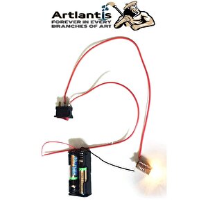 Seri Ve Paralel Basit Elektrik Devresi 1 Paket Deney Seti Sarı Mini Duy 4 Adet Mini Ampul 4 Adet Anahtar İş Eğitimi Seti