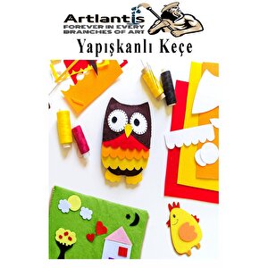 Fuşya Yapışkanlı Keçe 50x70 Cm 3 Adet 2.0 Mm Kendinden Yapışkanlı Renkli Hobi Keçesi Elişi Keçe Kumaşı Anasınıfı