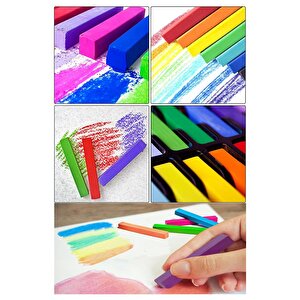 Toz Pastel Boya 12 Renk A3 Monalisa Eskiz Defteri Pastel Dağıtma Kalemi 1 Paket Toz Soft Pastel Boya 12li Yumuşak Pastel