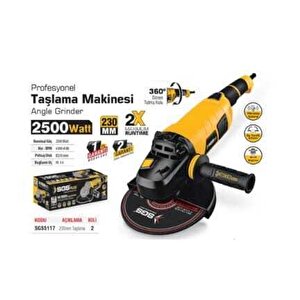 Sgs 5117 Profesyonel Taşlama Makinesi - 2500 Watt, 230mm