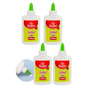 Beyaz Tutkal 250 Ml 4 Adet Bubu Beyaz Mobilya Tutkalı 300 Gr Ahşap Tutkalı Su Bazlı Çok Amaçlı Beyaz Tutkal