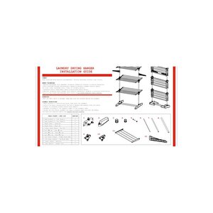 Alüminyum 3 Katlı Çamaşır Kurutmalık