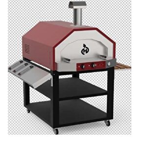 Kubbeli Pizza Fırını Tüplü 4x6