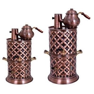 Odunlu 1demlikli Bakır Semaver