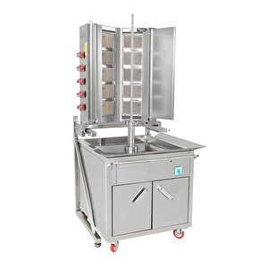 Arabalı Döner Ocağı 8 Radyanlı Doğalgazlı