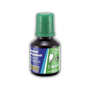 Markör Permanent Kalem Mürekkebi Yeşil 30 Ml 1 Adet Brons Koli Çuval Kalemi Mürekkebi 1 Adet