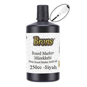 Siyah Yazı Tahta Kalem Mürekkebi 250ml 1 Adet Brons Tahta Kalemi Mürekkebi Kolay Silinebilir 250gr Okul Sınıf Öğrenci