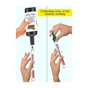 Siyah Yazı Tahta Kalem Mürekkebi 250ml 1 Adet Brons Tahta Kalemi Mürekkebi Kolay Silinebilir 250gr Okul Sınıf Öğrenci