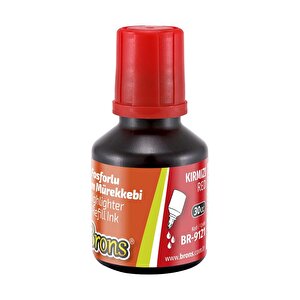Fosforlu Kalem Mürekkebi Kırmızı 30 Ml 1 Adet Brons İşaret Kalemi Mürekkebi 1 Adet