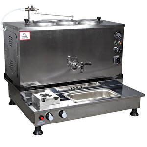 Pro Plus Otomatik Çay Kazanı 3 Demlikli 30 Litre Inox Elektrikli Tüplü