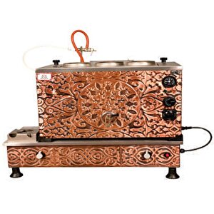 Bakır Turbo Elektrikli Full Otomatik 3 Demlikli 30 Litre Çay Kazanı