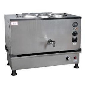 Inoks Pro Kompakt Full Otomatik Çay Makinası Paslanmaz 3 Demlikli 30 Litre Elektrikli Doğalgazlı