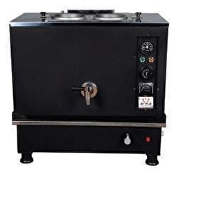 Pro Kompakt Full Otomatik Çay Makinası 2 Demlikli 20 Litre Siyah Elektrikli Doğalgazlı