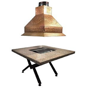 Masa Tipi Bakır Pro Ocakbaşı 110x280 Cm