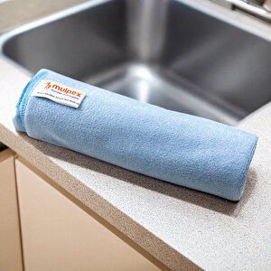 Mikrofiber Temizlik Bezi 200 Adet - 40x40 Cm, 375 Gsm, Parlak Dokulu, 60 Gr ±2, Yüksek Emici, İz Bırakmaz