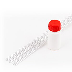 Alümi̇nyum Kaynak Teli̇ 2,4 Mm (10 Adet) + Alümi̇nyum Kaynak Dekapani 50 Gr