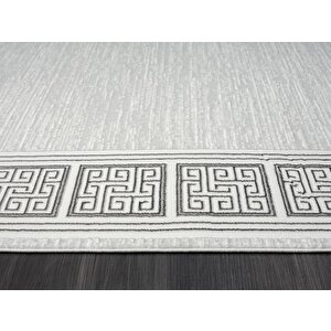 Zenith Zn001a Gri Halı Antrasit Kenar Çerçeveli Modern Parlak Yumuşak Kadife Ince Antialerjik Salon