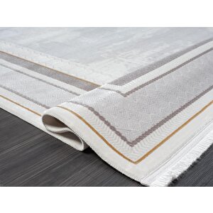 Trend Tr003s Oval Bej Akrilik Pamuk Modern Yumuşak Mutfak Yatak Odası Salon Oturma Odası Halısı