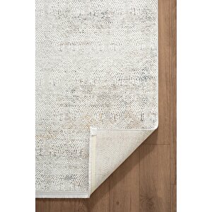 Zenith Zn026s Sarı Modern Desen Parlak Yumuşak Kadife Kaymaz Pamuk Tabanlı Salon Halısı