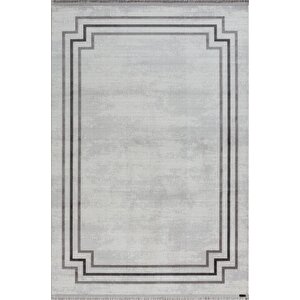 Trend 2803 Gri Akrilik Salon, Mutfak, Yatak Odası Halısı Makinede Yıkanabilir 200x290 cm