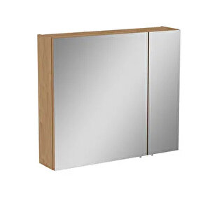 Vitra Mia Asimetrik Dolaplı Ayna, 80 Cm, Altın Meşe, 67706