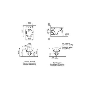 Vitra Asma Klozet, Arkitekt, 5959l003-0850