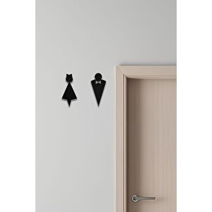 Wc Tabelası, Tuvalet Levhası, Kadın Erkek Tabela 10