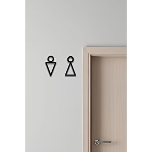 Wc Tabelası, Tuvalet Levhası, Kadın Erkek Tabela 19