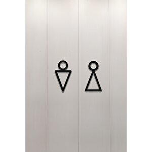 Wc Tabelası, Tuvalet Levhası, Kadın Erkek Tabela 19