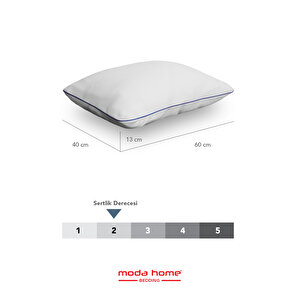 Moda Home Bedding 2 Adet  Moda Vısco Parçacıklı Yastık ,boyun Destekli Ortopedik Yastık Yıkanabilir Kılıflı 40*60cm 1200 Gr