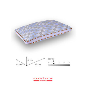 2 Adet Moda Klimalı Yastık ,pamuk Viskon Kumaşlı Çift Biyeli Yıkanabilir Kılıflı 50*70 Cm 1250 Gr