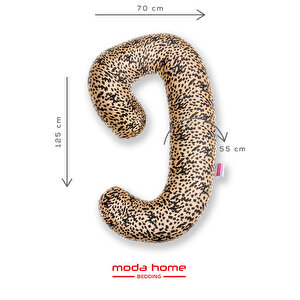 Hamile Yastığı,sarılma Yastığı Aktivite Yastığı Pamuk Kumaş (leopar)