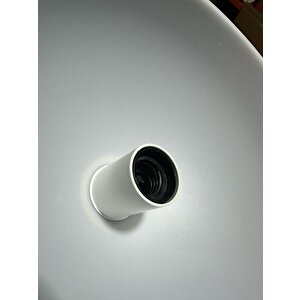 Haus Yarım Küre Opak Beyaz Abs Krom Kuka Süslü Sarkıt Mutfak Salon Avize Kafe Kuaför Aydınlatma