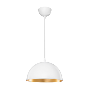 Haus Yarım Küre Beyaz İçi Gold Abs Mutfak Hol Avize Kafe Kuaför Depo Aydınlatma Barista Sarkıt