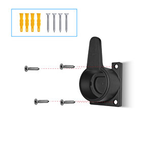 Type2 Ev Holder''black'' / Elektrikli Araç Tip2 Soket Uyumlu Kablo Toparlayıcı''si̇yah''