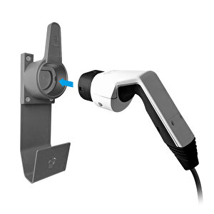 Type2 Ev Holderand Hanger''grey''/elektrikli Araç Tip2 Soket Uyumlu Kablo Toparlayıcı Ve Metal Askı
