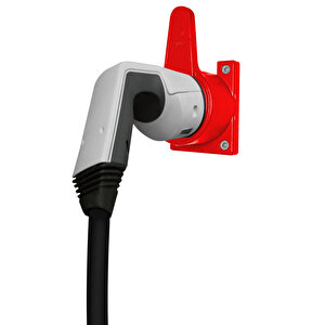 Type2 Ev Holder''red'' / Elektrikli Araç Tip2 Soket Uyumlu Kablo Toparlayıcı''kirmizi''
