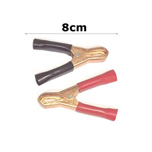 8cm Mini Akü Maşası Seti Kırmız Siyah 2 Li Set