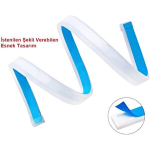 Animasyonlu Turuncu Beyaz Far Üstü Kayan Led 60cm
