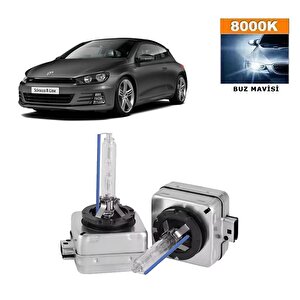 Volkswagen Scirocco 2015-2017 D3s / D3r 8000k Buz Mavisi Hid Xenon Ampul 2 Adet