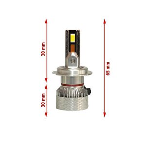 Volkswagen Tiguan 2007-2020 Kısa Far Mini Cosmo Beyaz H7 Mini Led Xenon Şimşek Etkili 15000 Lümen