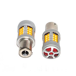 Platinum Fx4086 Serisi Turbo Fanlı Şaşı Tırnaklı 40 Led Turuncu Sinyal Ampülü Süper Parlak İki Adet
