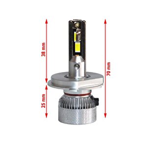 Volvo 940 1990-1994 Far Ampulü  Mini Cosmo Beyaz H4 Mini Led Xenon Şimşek Etkili 15000 Lümen