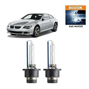 Bmw 6 Serisi E63 2004-2010 D2s / D2r 8000k Buz Mavisi Hid Xenon Ampul 2 Adet