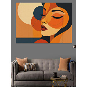 Soyut Kadın Figürü Dekoratif Kanvas - Mdf Ahşap Tablo 50x70 cm