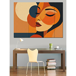 Soyut Kadın Figürü Dekoratif Kanvas - Mdf Ahşap Tablo 25x35 cm