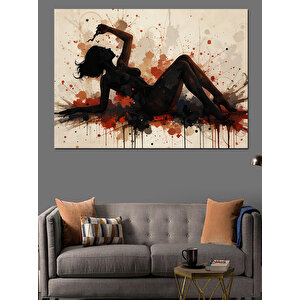 Sanatsal Kadın Dekoratif Kanvas - Mdf Ahşap Tablo 50x70 cm