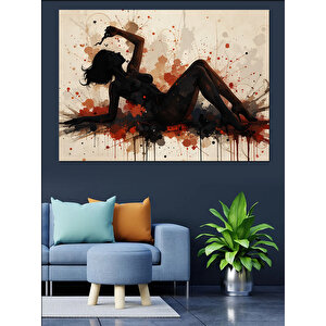 Sanatsal Kadın Dekoratif Kanvas - Mdf Ahşap Tablo 25x35 cm