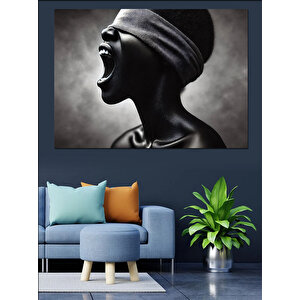 Çığlık Atan Kadın Dekoratif Kanvas - Mdf Ahşap Tablo 25x35 cm